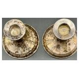 Pair of Weighted Sterling Silver Candle Holders