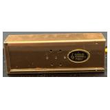 Mini Vintage Gold Tone Toothpaste and Toothbrush Holder with Pepsodent