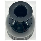 Lausitzer Black Glass Decorative Vase