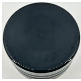 Lausitzer Black Glass Decorative Vase