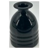 Lausitzer Black Glass Decorative Vase