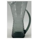 Morgantown Hoffman House Smoke Grey Glass Pitcher