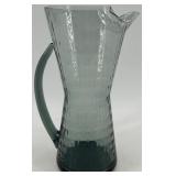 Morgantown Hoffman House Smoke Grey Glass Pitcher