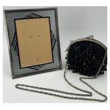 Art Deco Style Frame and Vintage Beaded Evening Bag