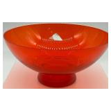 Old Georgetown Ruby Red Crystal Bowl by Georgantown Glass