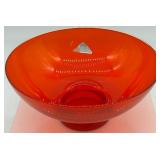 Old Georgetown Ruby Red Crystal Bowl by Georgantown Glass