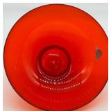 Old Georgetown Ruby Red Crystal Bowl by Georgantown Glass