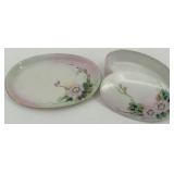 Set of 5 Limoges France Porcelain Decorative Pieces with Floral Design