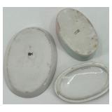 Set of 5 Limoges France Porcelain Decorative Pieces with Floral Design