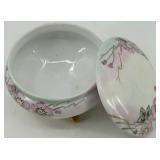 Set of 5 Limoges France Porcelain Decorative Pieces with Floral Design