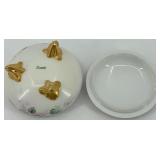 Set of 5 Limoges France Porcelain Decorative Pieces with Floral Design