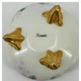 Set of 5 Limoges France Porcelain Decorative Pieces with Floral Design