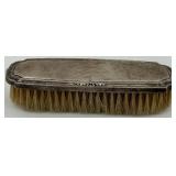 Antique Silver-Plated Vanity Set with Mirror and Brushes