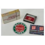 Vintage Adams and Westlake Railroad Kerosene Lamp & Railroad Items Set