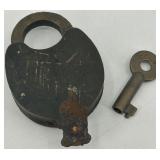 Vintage Adams and Westlake Railroad Kerosene Lamp & Railroad Items Set