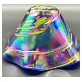 Glass Eye Studio Iridescent Blue Art Glass Bowl