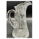Antique American Brilliant Period (ABP) Cut Glass Pitcher