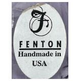 Fenton Handmade Amethyst Glass Basket and Ring Dish Set