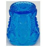 Set of 5 Vintage Carnival Glass Toothpick Holders including Imperial, Carnival and Slag glass