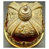 Taj Importing Co. Gold Metal Crown Trinket Music Box