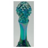 Set of 2 Fenton Glass Bells - Blue and Iridescent Designs