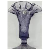 Fenton Art Glass Vase and Bell in Amethyst purple