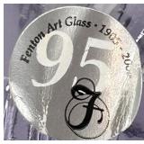 Fenton Art Glass Vase and Bell in Amethyst purple