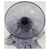 Fenton Art Glass Vase and Bell in Amethyst purple