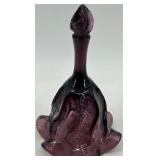 Fenton Art Glass Vase and Bell in Amethyst purple