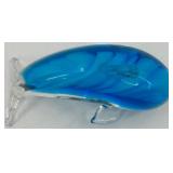 Set of 4 Blown Glass Dolphin Sculptures
