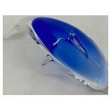 Set of 4 Blown Glass Dolphin Sculptures