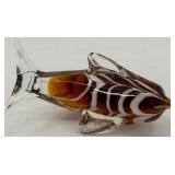 Set of 4 Blown Glass Dolphin Sculptures