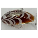 Set of 4 Blown Glass Dolphin Sculptures
