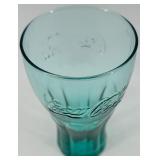 Set of 6 Coca-Cola Green Glass Tumblers