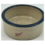 Red Wing Stoneware Dog Bowl with Paw Print Design