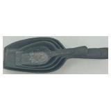 Miniature set of 3 Stainless Steel Colanders and Ceramic Mixing Bowl with Utensils