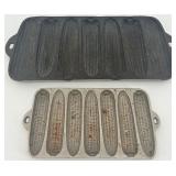 Set of 2 Wagner Cast Iron Cornbread Pans