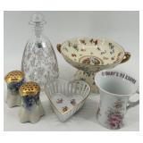 Assorted Vintage Porcelain and Glassware Set