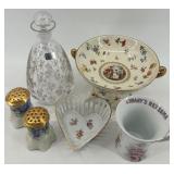 Assorted Vintage Porcelain and Glassware Set