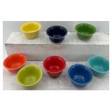 Set of 8 Fiestaware Ceramic Bowls in Assorted Colors