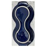 Fiestaware Cobalt Blue Ceramic Tableware Set with Creamer, Sugar Bowl, Tray and small Pitcher