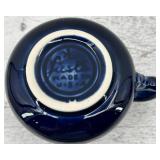 Fiestaware Cobalt Blue Ceramic Tableware Set with Creamer, Sugar Bowl, Tray and small Pitcher