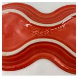 5 piece assorted Fiestaware set including creamer and sugar with tray, small jar and pitcher