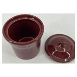 5 piece assorted Fiestaware set including creamer and sugar with tray, small jar and pitcher