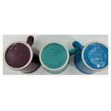 Set of 5 Fiestaware USA Ceramic Mugs in Assorted Colors