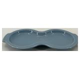 Fiestaware Ceramic Sugar and Creamer Set with Tray in Periwinkle Blue