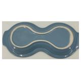 Fiestaware Ceramic Sugar and Creamer Set with Tray in Periwinkle Blue