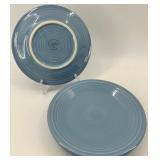 Set of 8 Fiestaware Ceramic Plates and Bowls in Periwinkle Blue