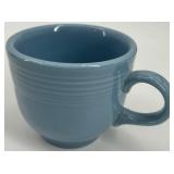 Set of Fiestaware Dinnerware: 6 Cups and 6 Saucers in Periwinkle Blue