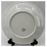 Set of 4 Genuine Fiestaware Dinner Plates in Assorted Colors, including Fiestaware dancing lady dealer plate